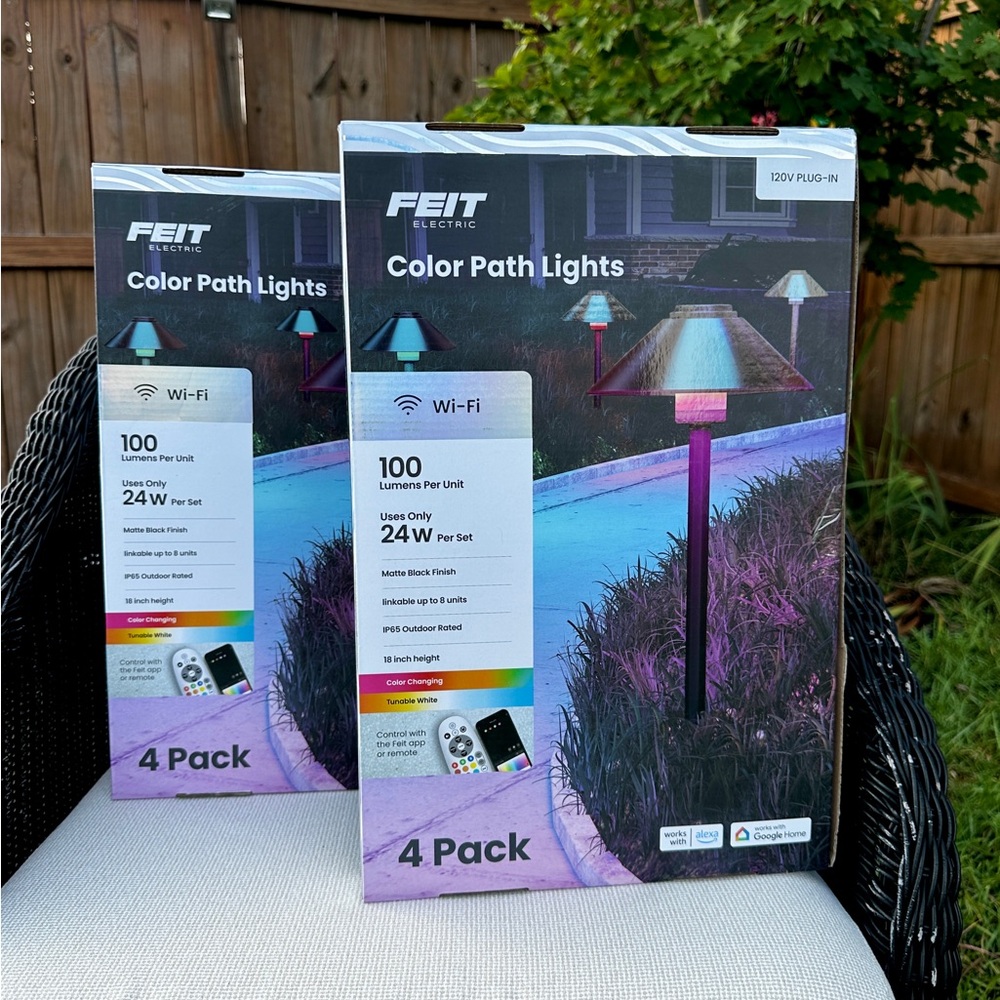 FEIT WiFi Color Path Lights - 2 boxes